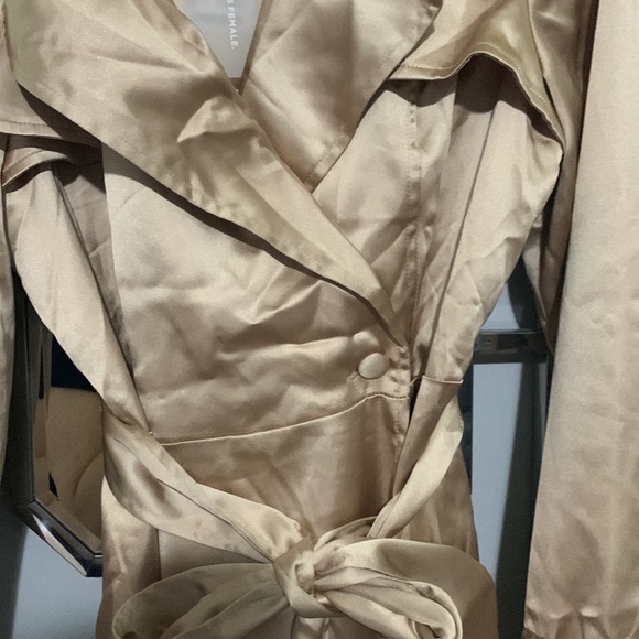 New Meshki Oakley Satin Dress Coat size Large - Picture 9 of 9